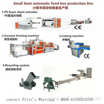 Fast Food Box Styrofoam Making Machine